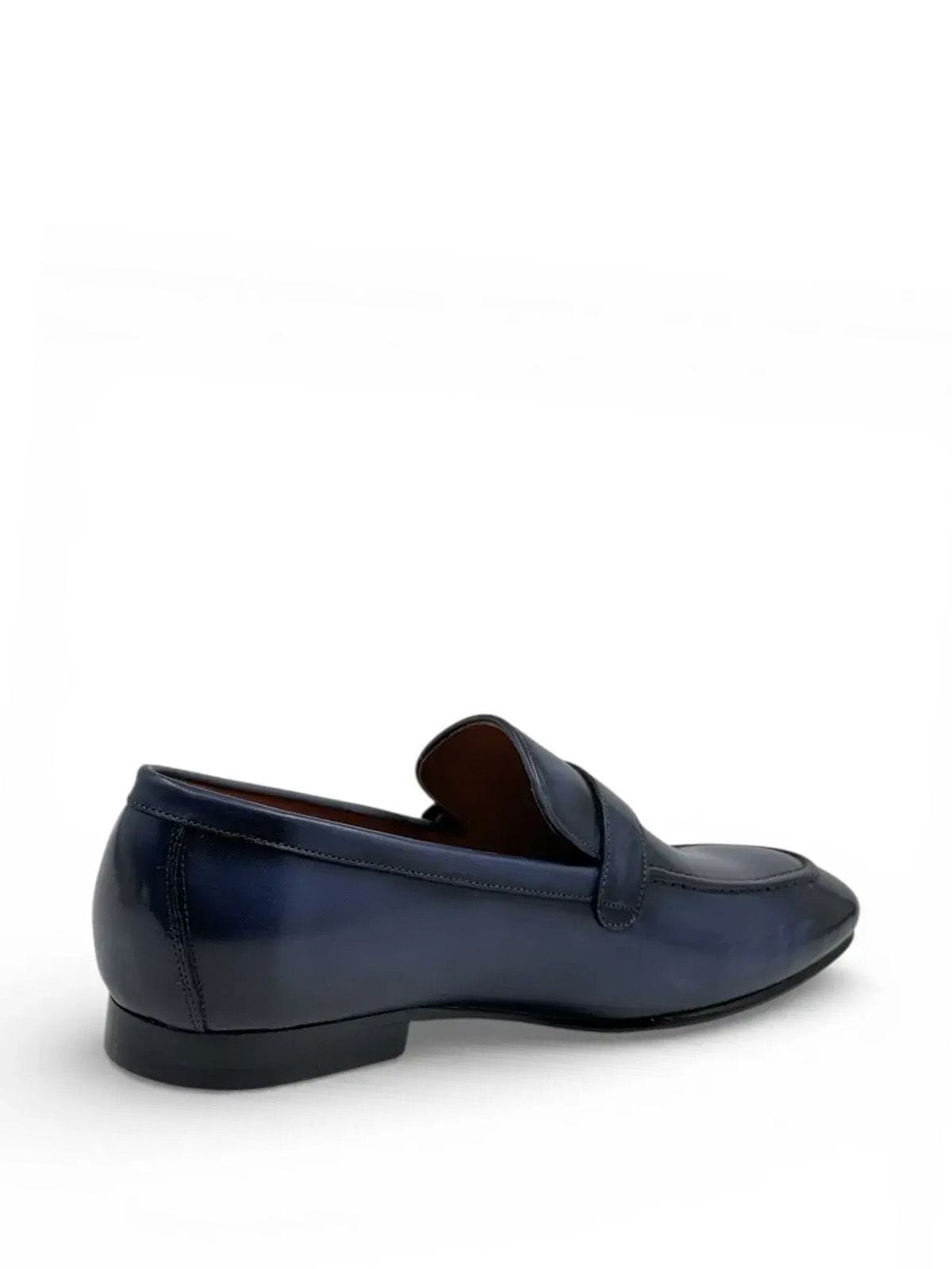 Santoni Лоферы из кожи Синий