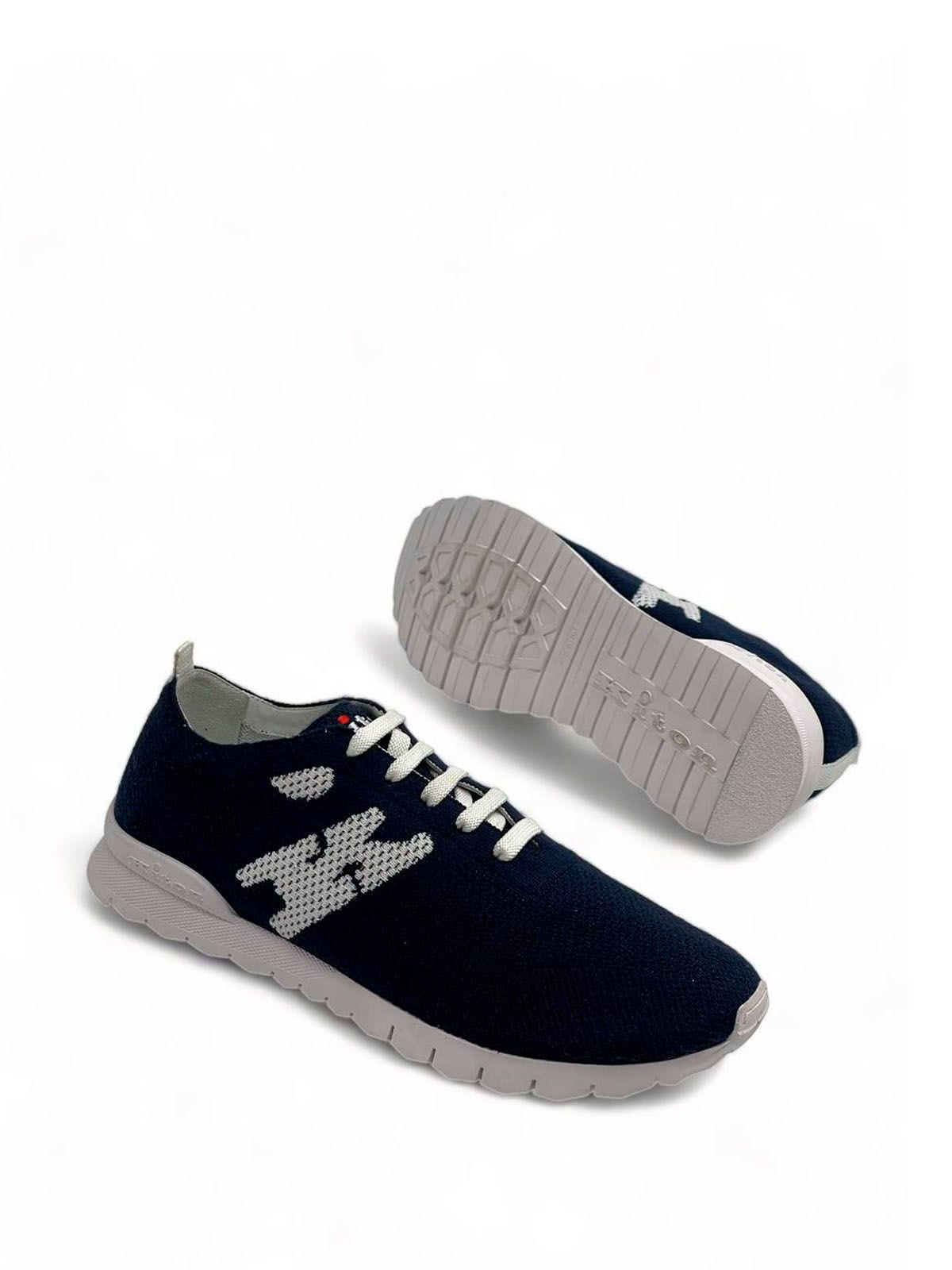 Kiton Кроссовки из текстиля Синий