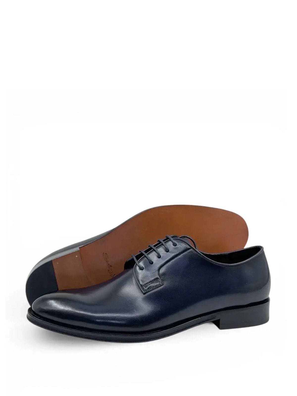 Santoni Туфли из кожи Темно-синий