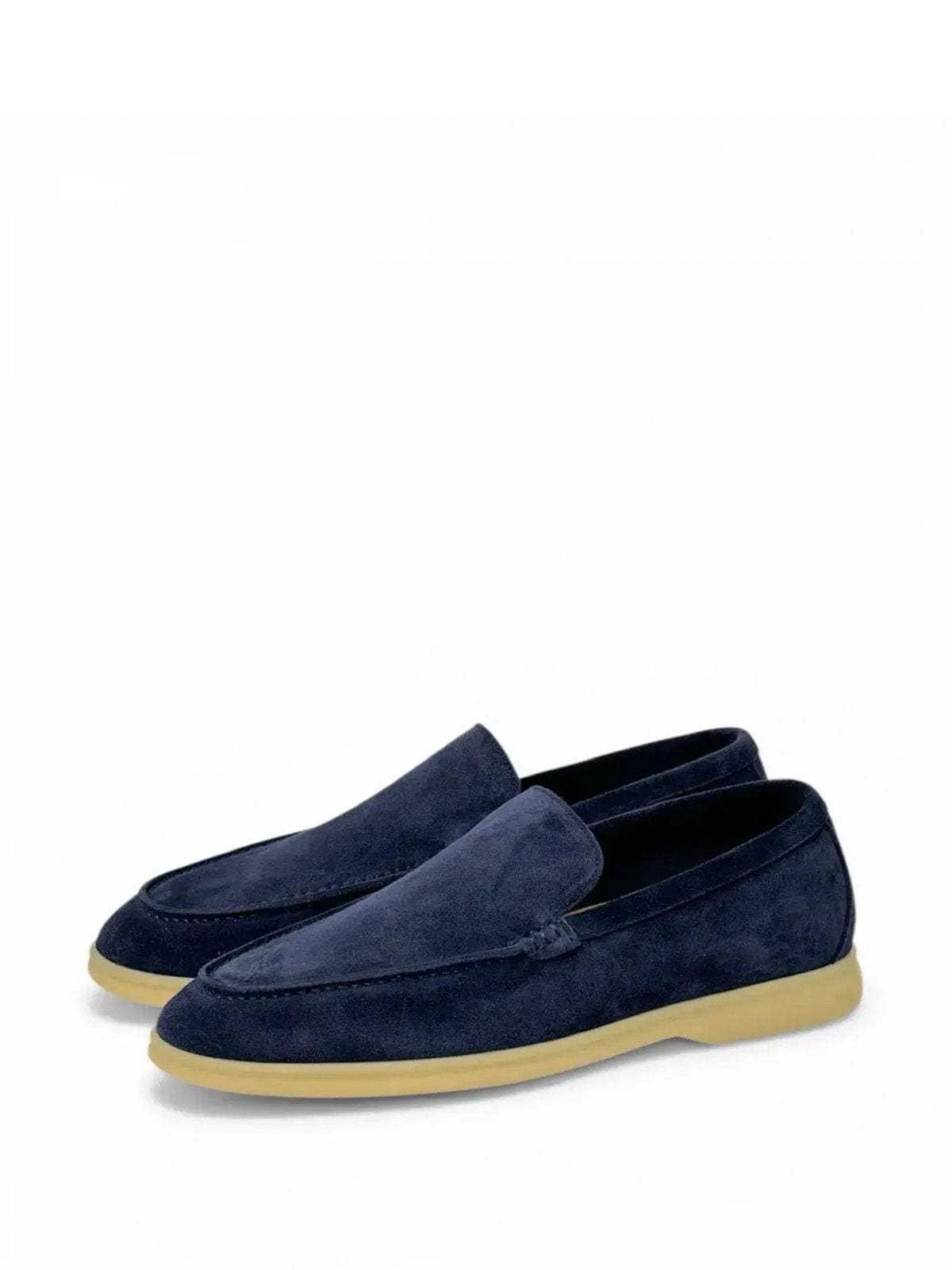 Loro Piana Лоферы из замши Синий