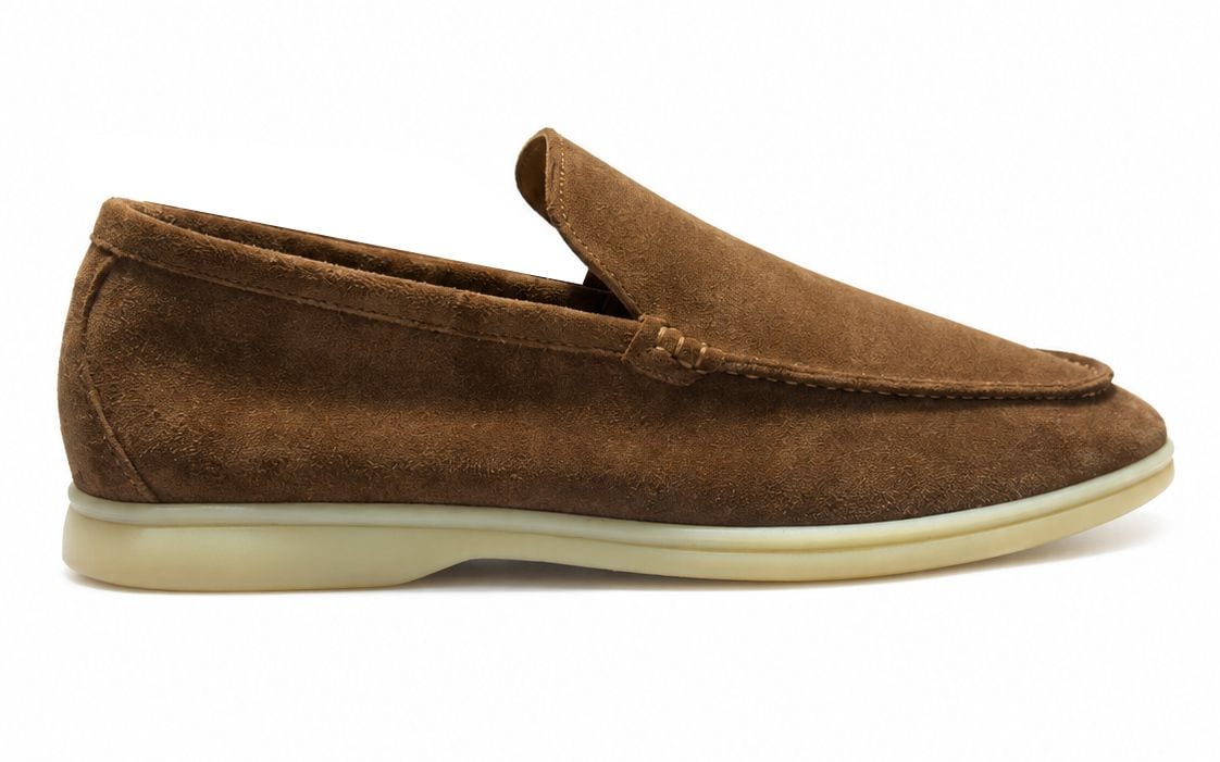 Loro Piana Summer Walk Suede Chestnut