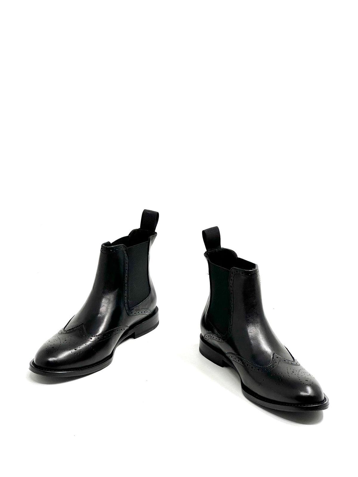 Prada Челси из кожи Черный