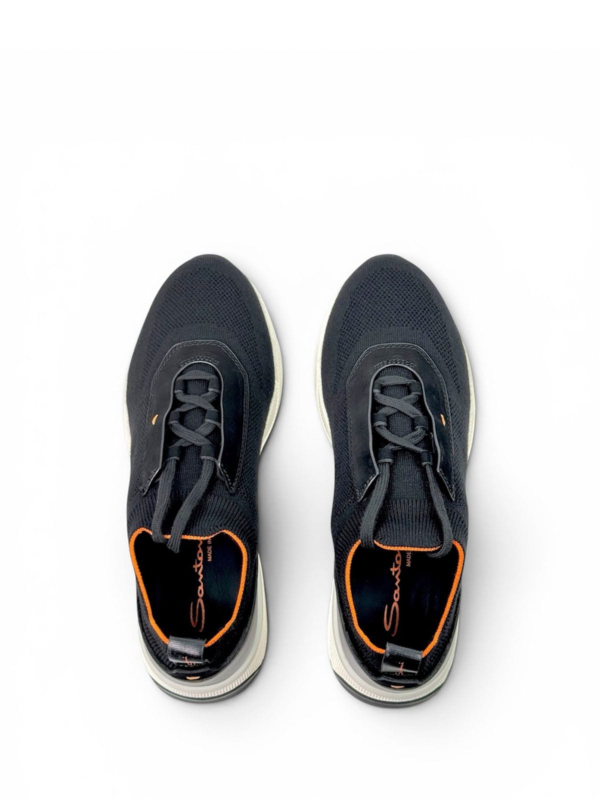 Santoni Кроссовки из текстиля Черный