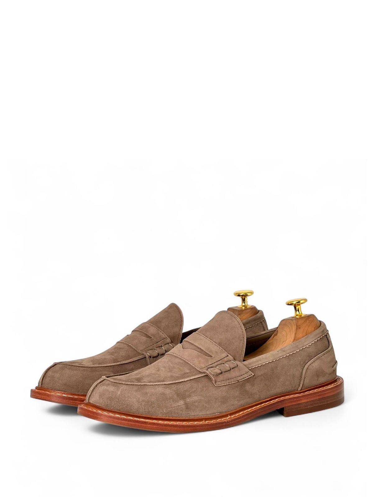 Brunello Cucinelli Лоферы из замши Серый