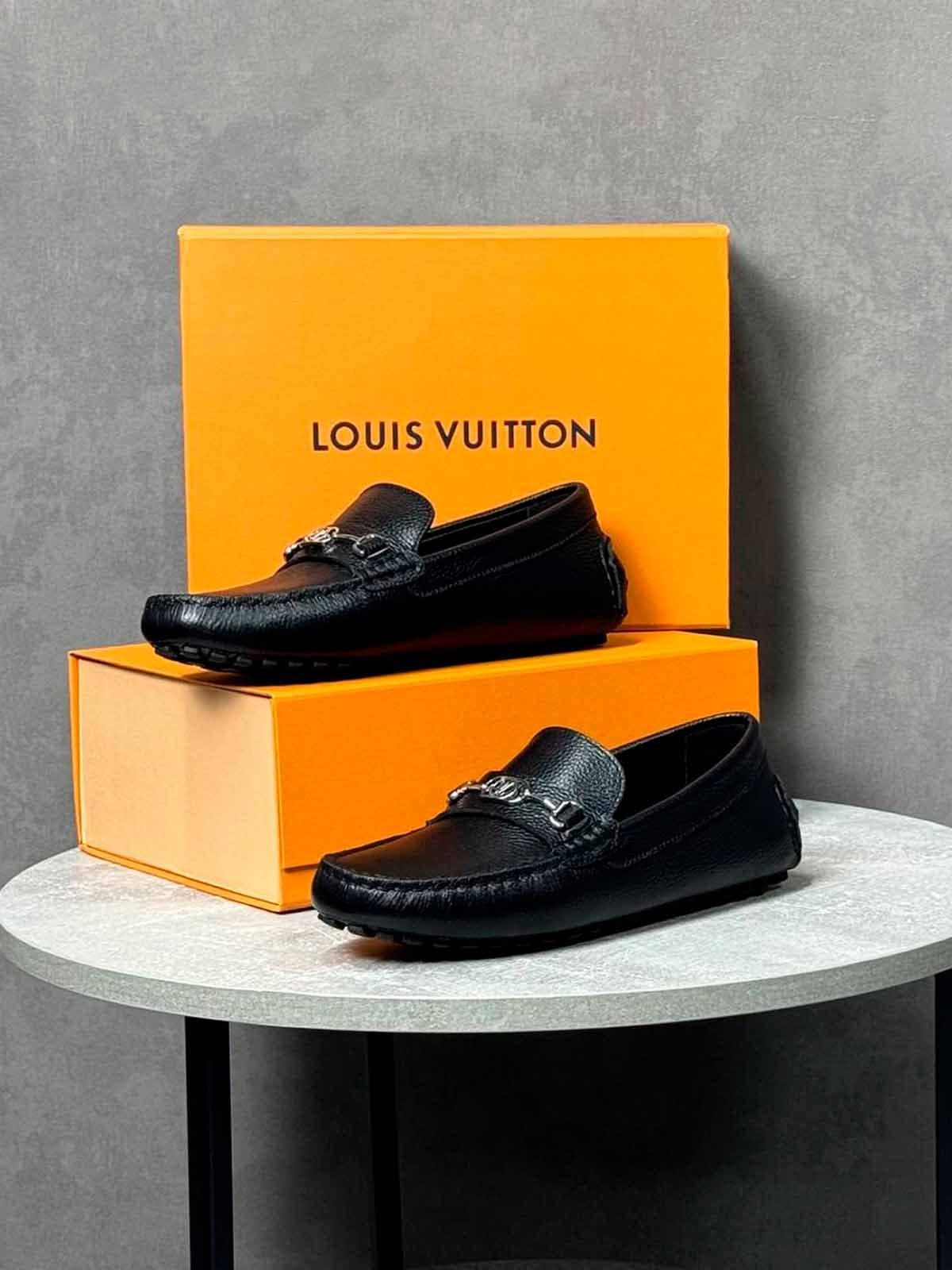 Louis Vuitton Мокасины из кожи Черный