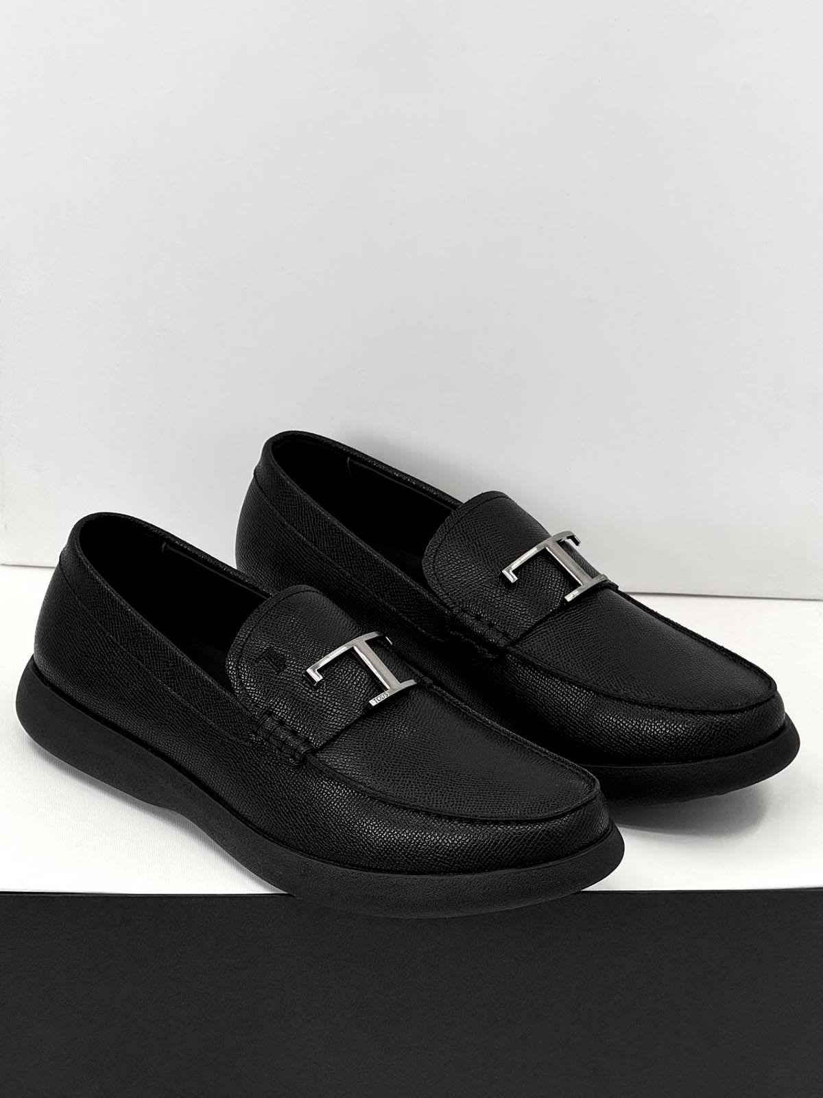 Tod’s Лоферы из кожи Черный