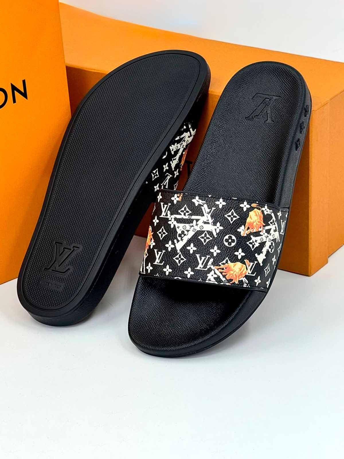 Louis Vuitton Шлепанцы из канвы Черный