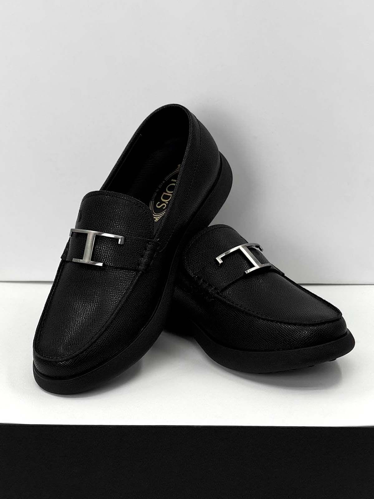Tod’s Лоферы из кожи Черный