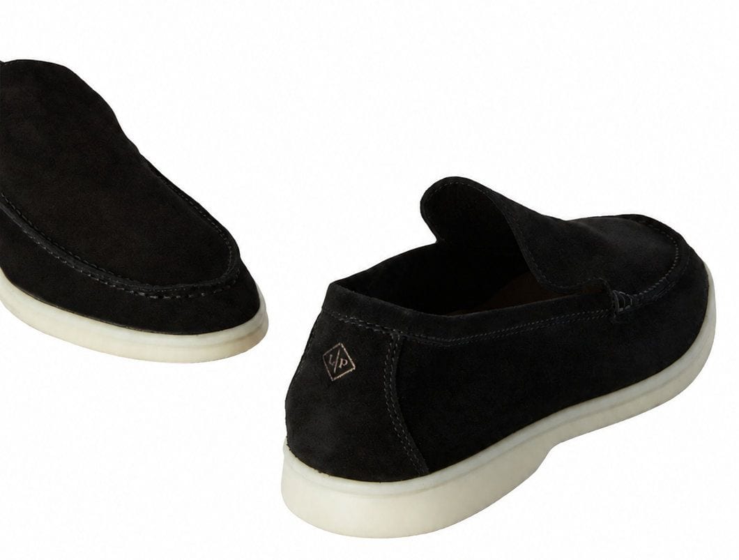 Loro Piana Summer Walk Suede Black