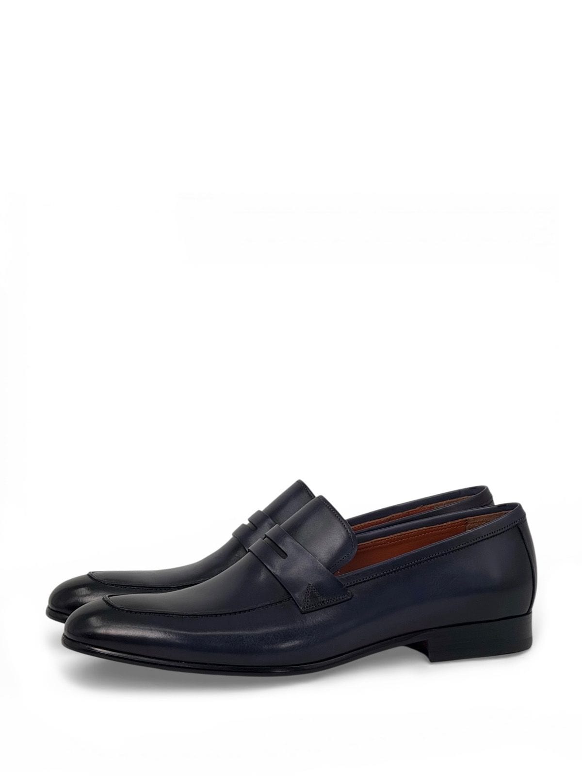 Santoni Лоферы из кожи Синий