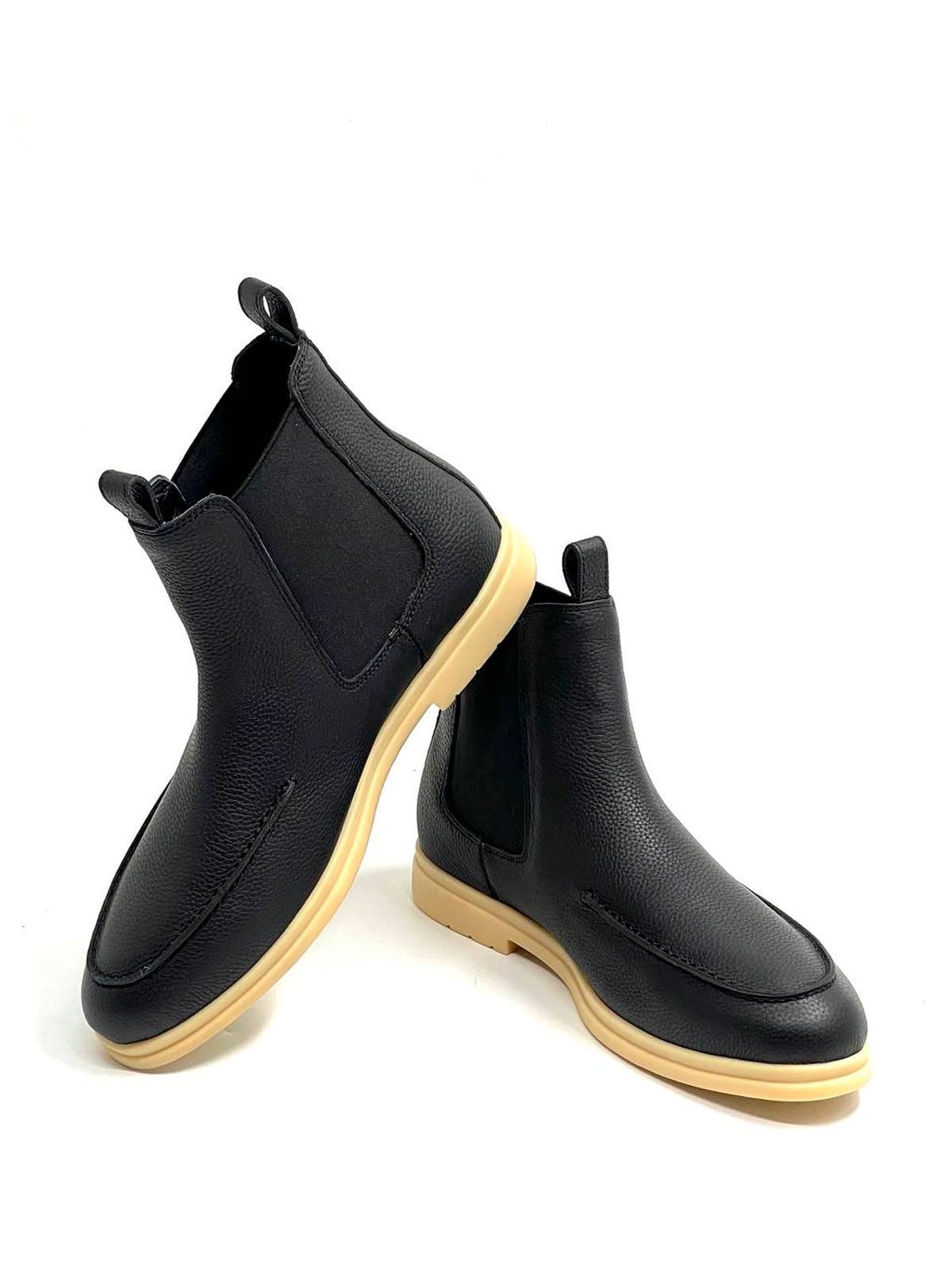Loro Piana Челси из кожи Синий