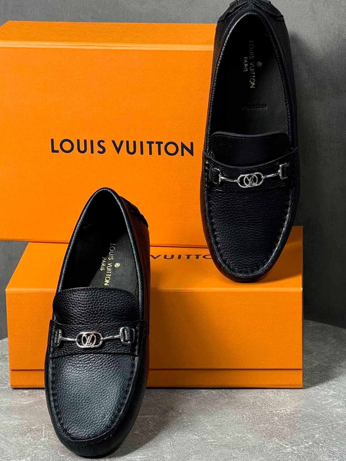 Louis Vuitton Мокасины из кожи Черный