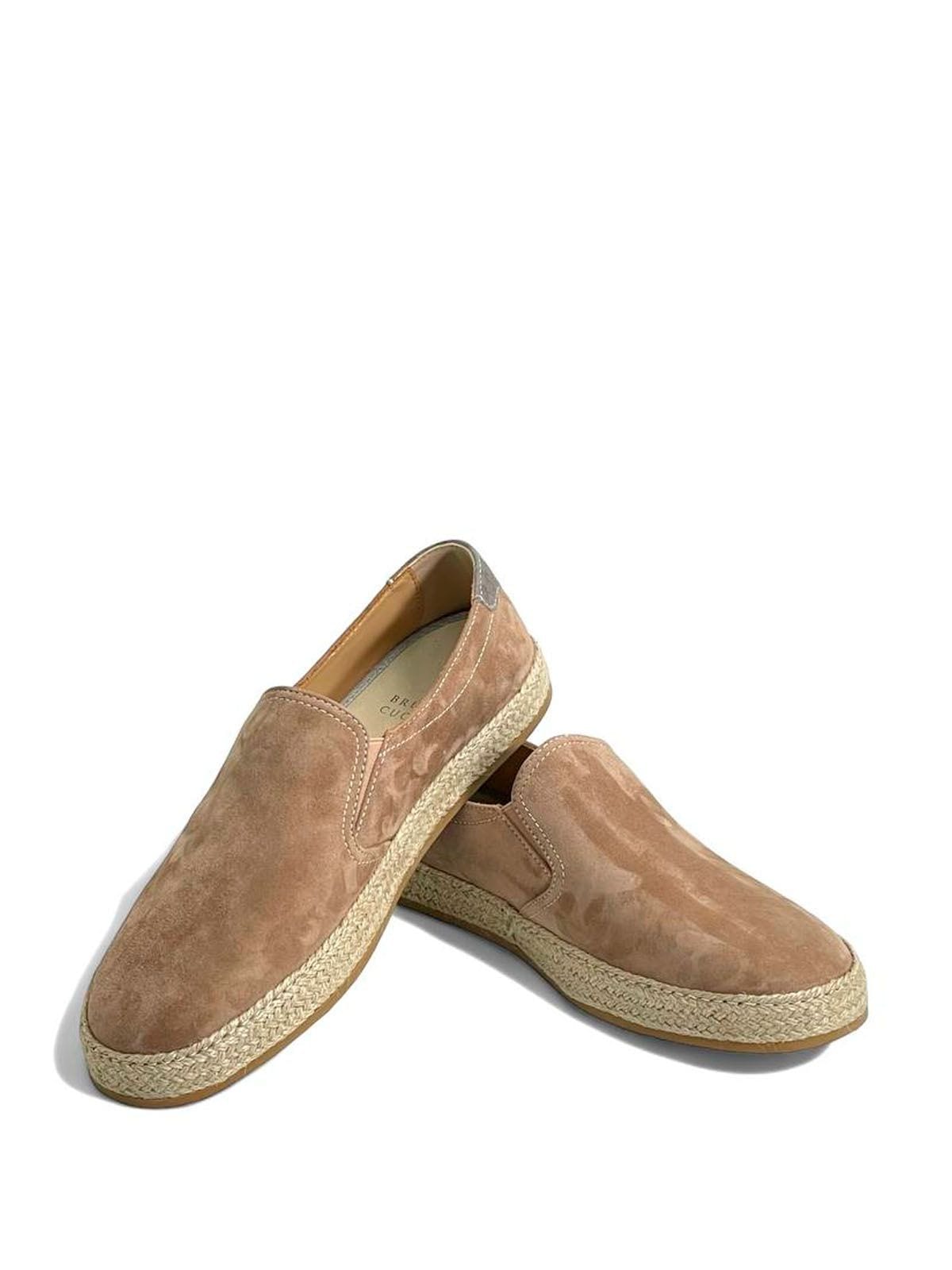 Brunello Cucinelli Эспадрильи из замши Бежевый