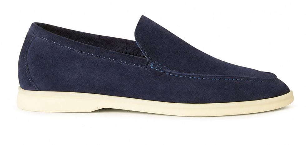 Loro Piana Summer Walk Suede Dark Blue