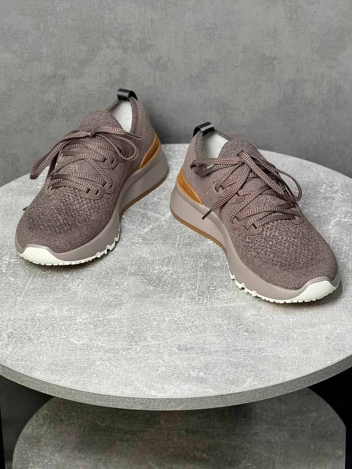 Brunello Cucinelli Кроссовки из текстиля Коричневый