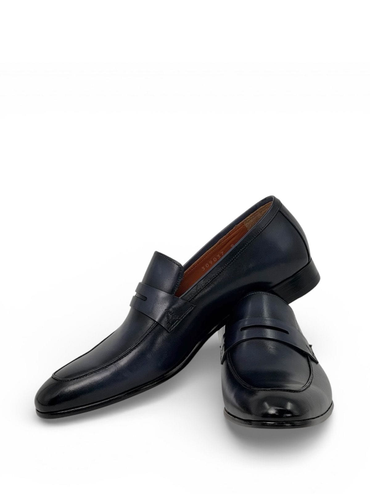 Santoni Лоферы из кожи Синий
