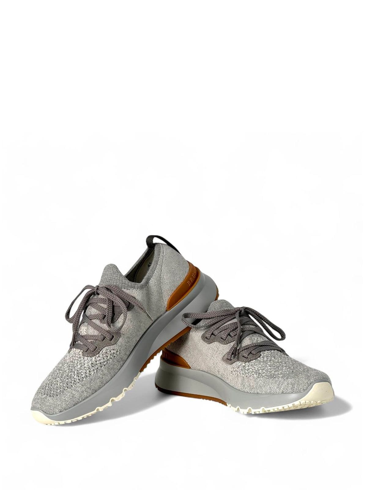Brunello Cucinelli Кроссовки из текстиля Серый