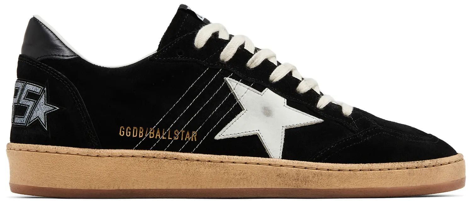 Golden Goose Ball Star Black White