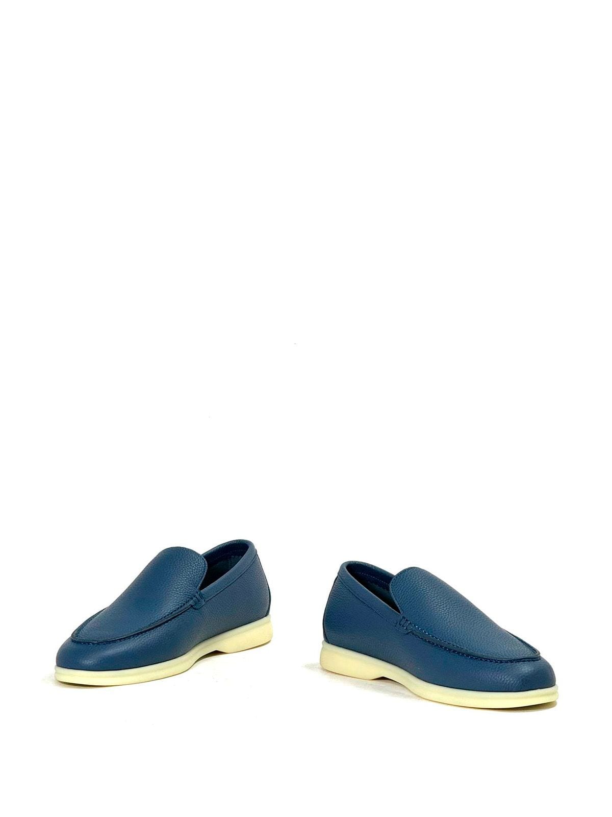 Loro Piana Лоферы из кожи Синий