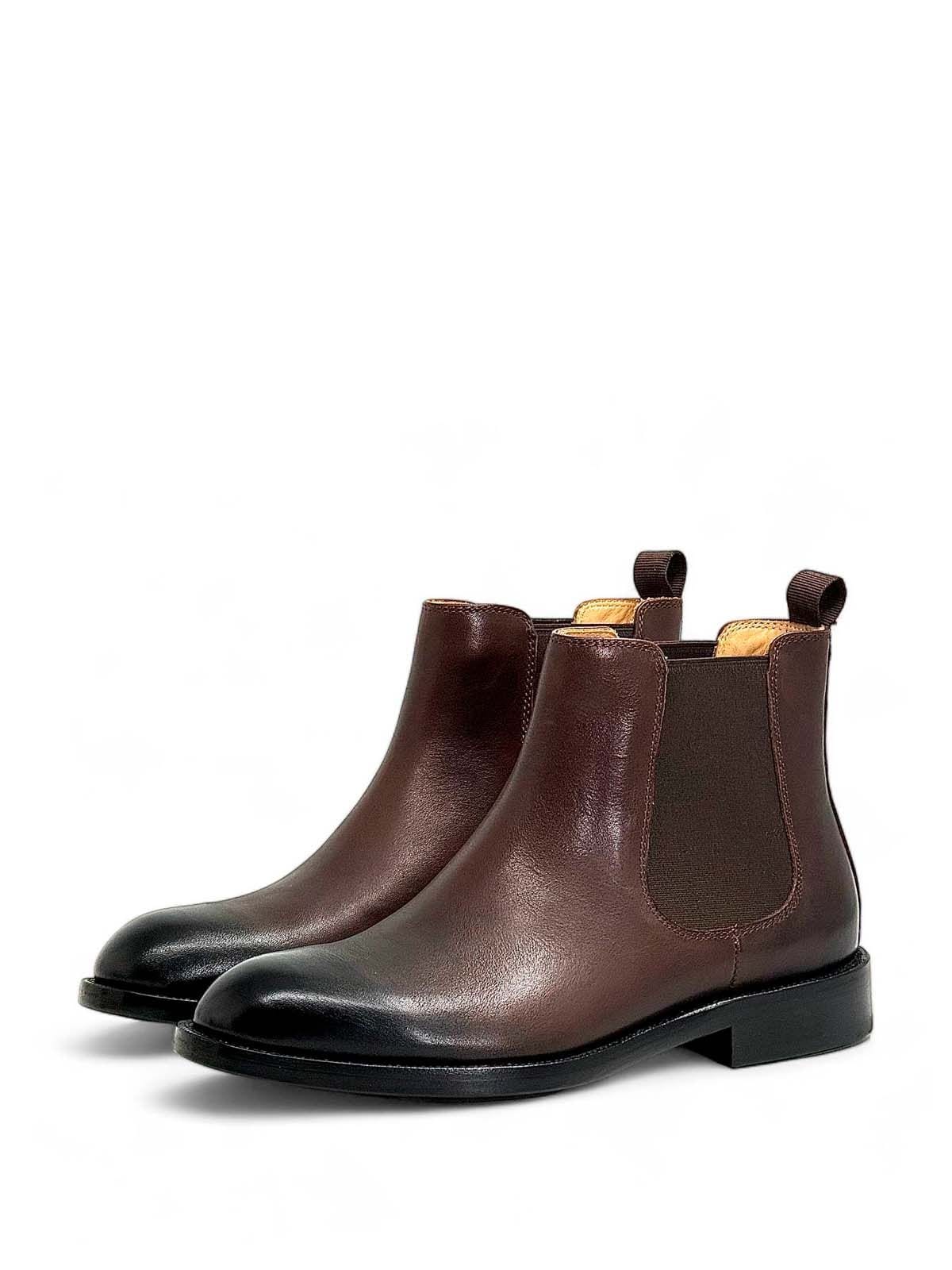 Brunello Cucinelli Челси из кожи Коричневый