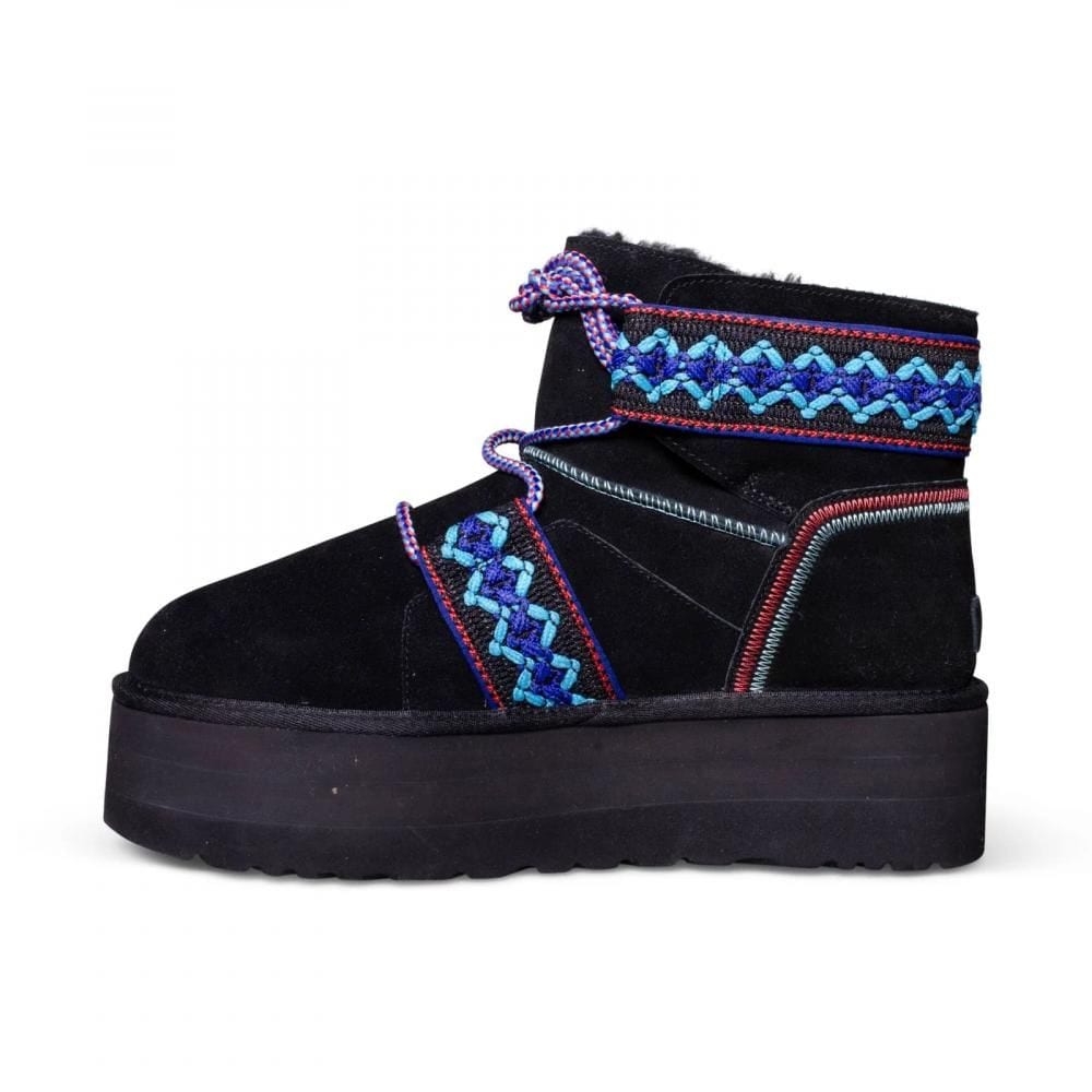 Classic Mini Braid Plat Boot Black