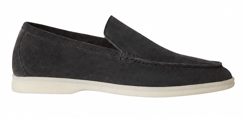 Loro Piana Summer Walk Suede Dark Grey