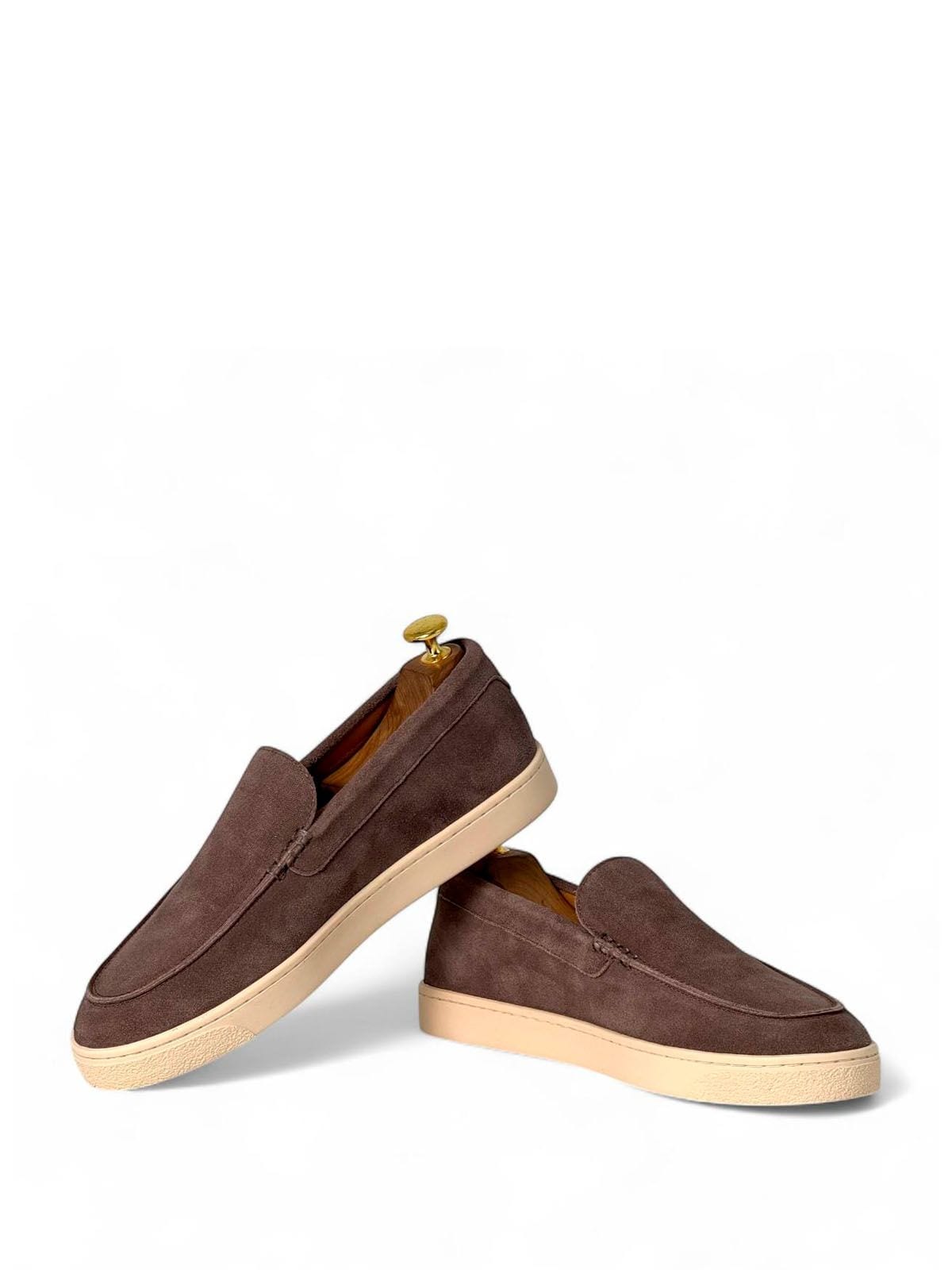 Brunello Cucinelli Лоферы из замши Сиреневый