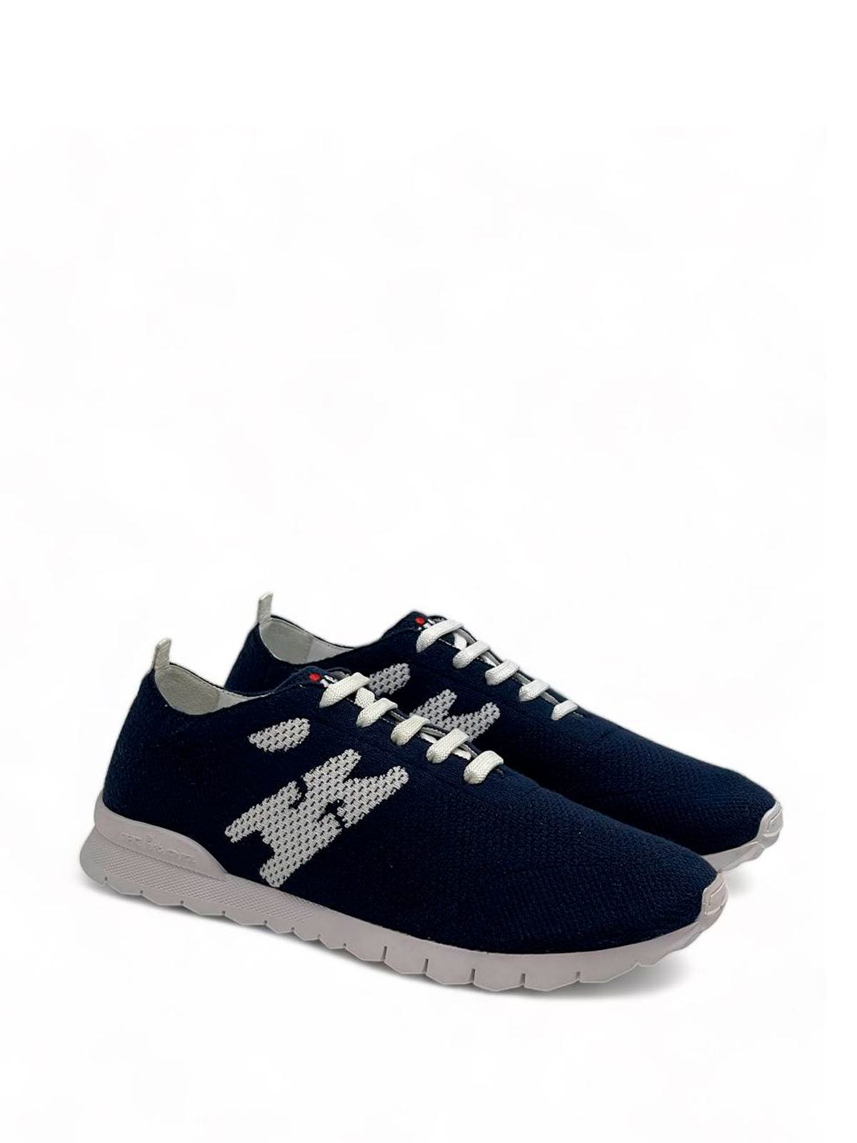 Kiton Кроссовки из текстиля Синий