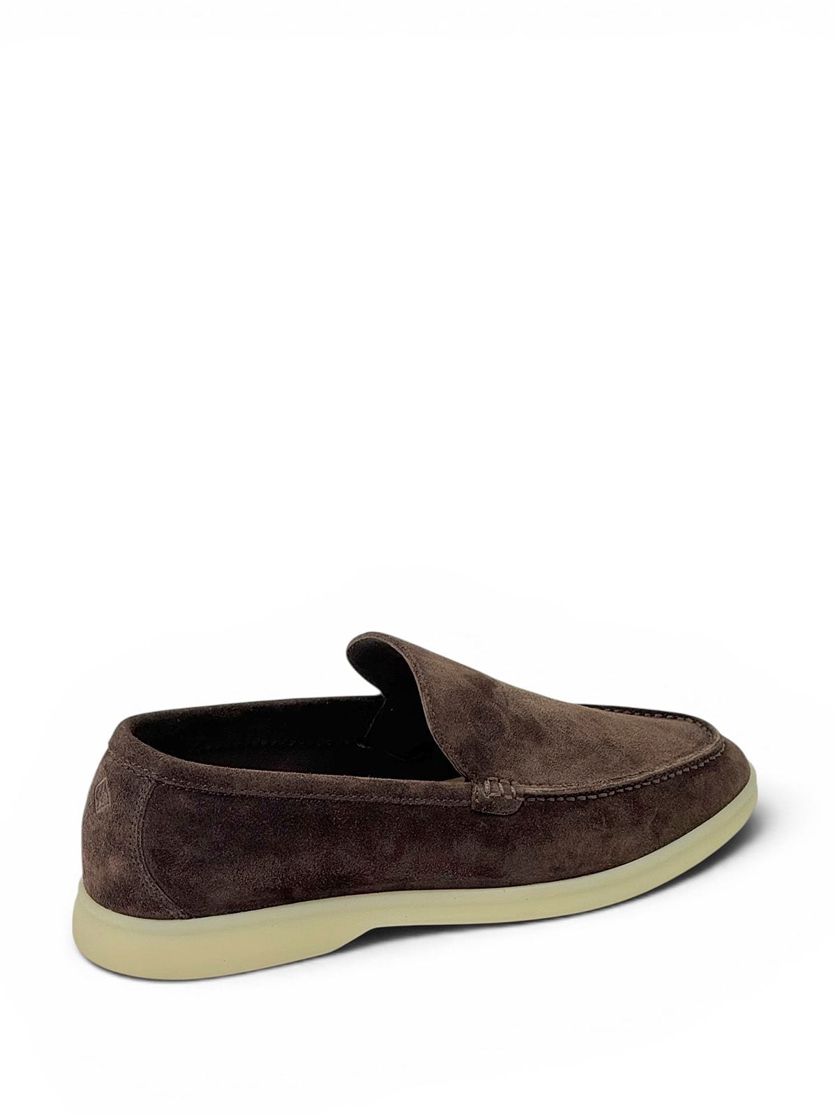 Loro Piana Лоферы из замши Коричневый