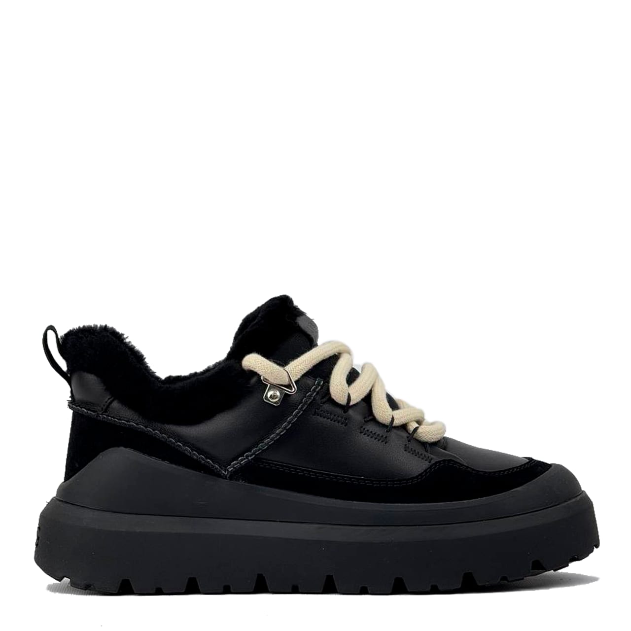 Ugg Mens Heritage Utility Sneaker Leather Black