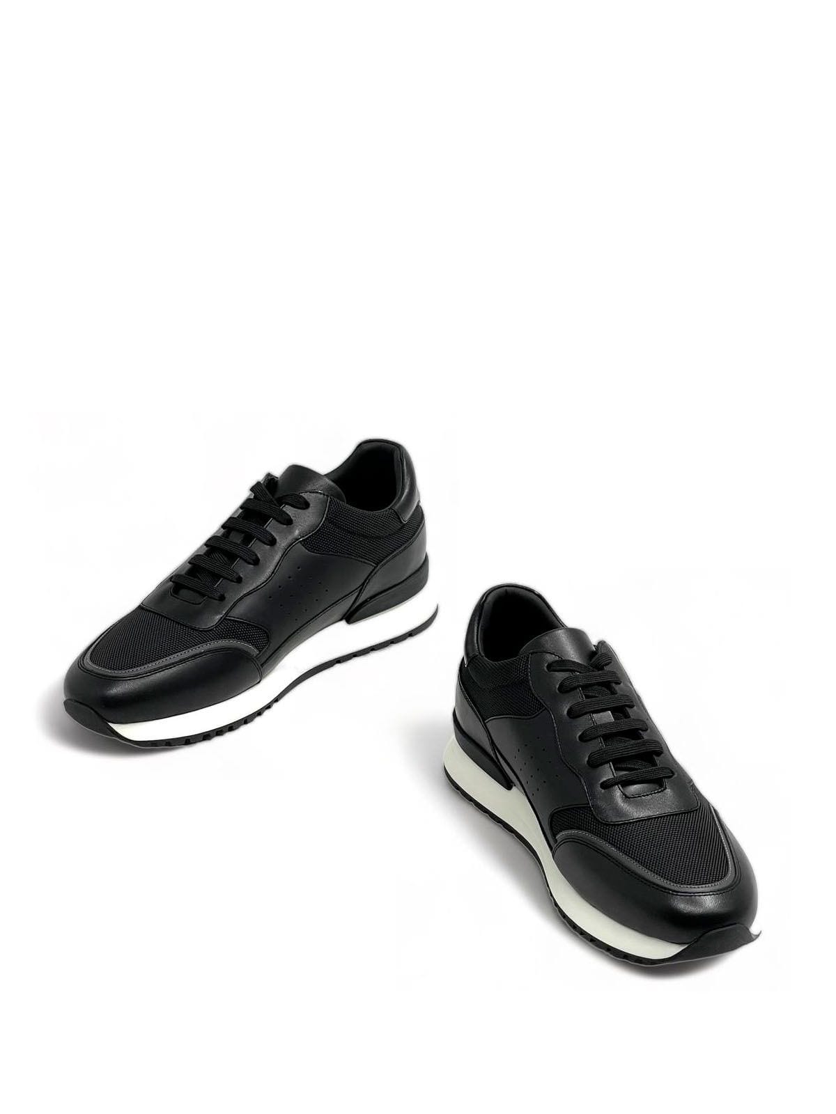 Tod’s Кроссовки из кожи и текстиля Черный