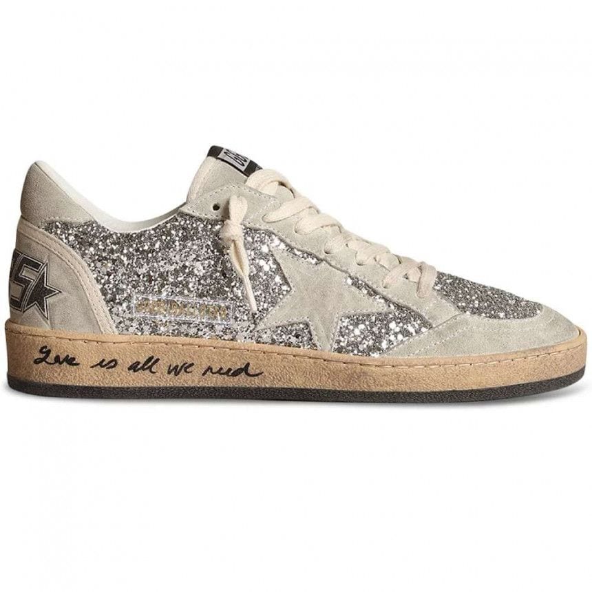 Golden Goose Superstar Ball Star and Glitter Heel Tab