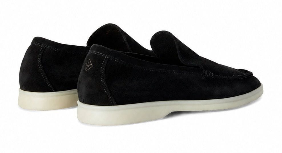 Loro Piana Summer Walk Suede Black