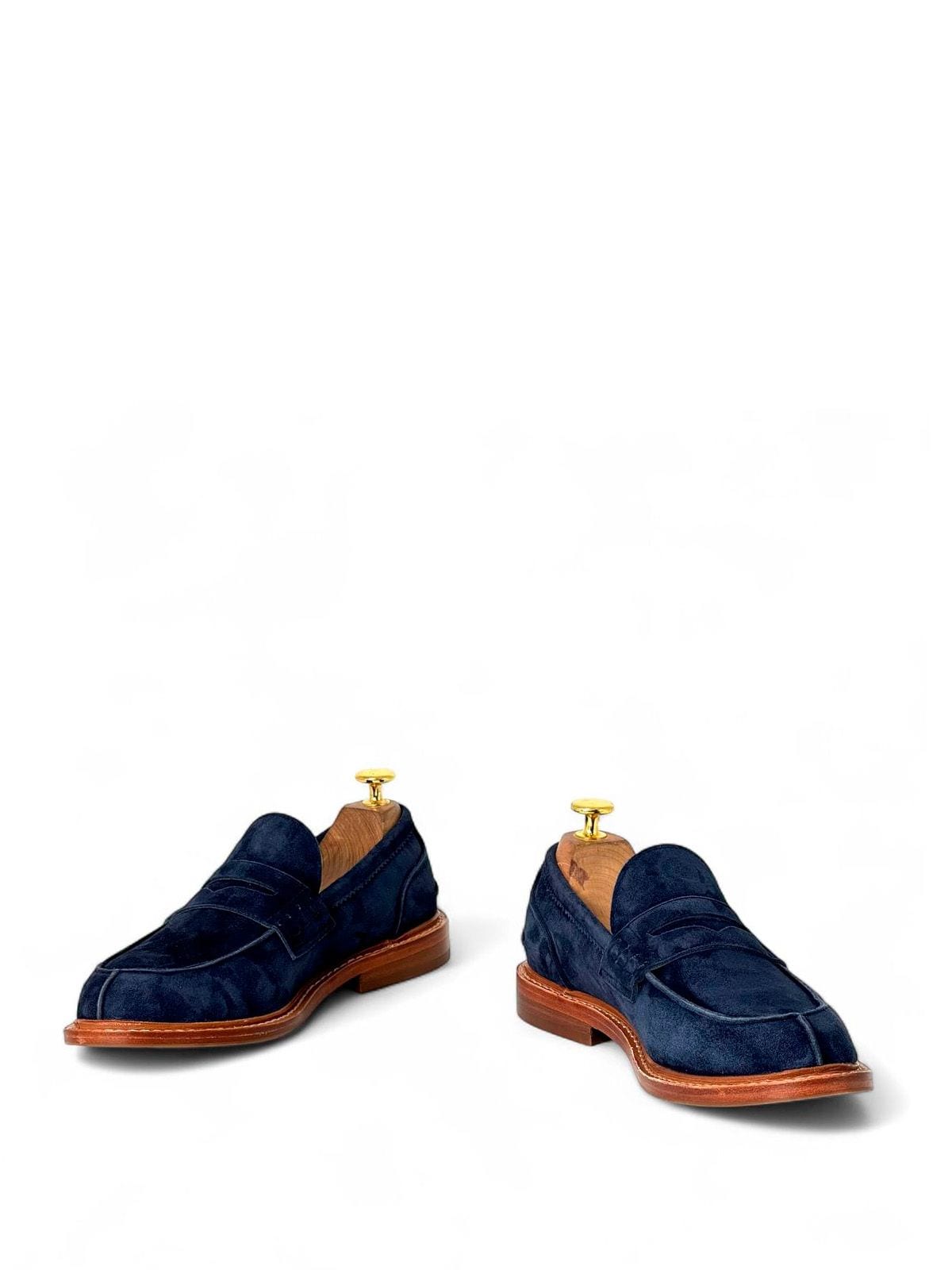Brunello Cucinelli Лоферы из замши Синий